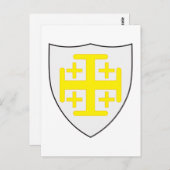 Königreich Jerusalem Wappen Postkarte (Vorne/Hinten)