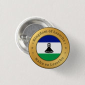 Königreich Lesotho Button (Vorne & Hinten)