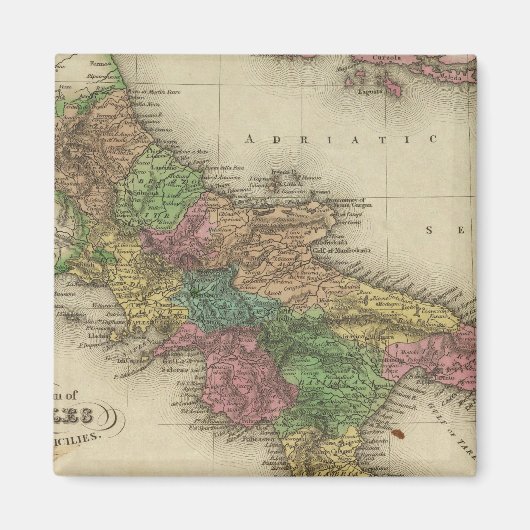 Königreich Neapel oder die beiden Sizilien 2 Magnet (Vorne)