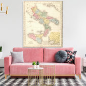 Königreich Neapel oder die beiden Sizilien Leinwanddruck (Insitu (Wohnzimmer))