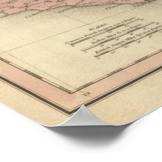 Königreich Neapel oder die beiden Sizilien Poster (Ecke)