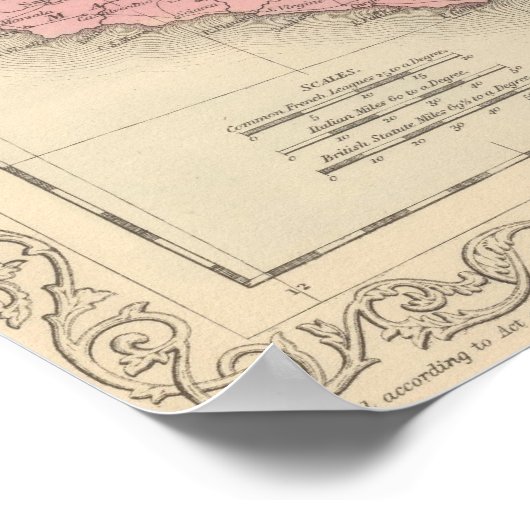 Königreich Neapel oder die beiden Sizilien Poster (Ecke)