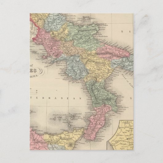 Königreich Neapel oder die beiden Sizilien Postkarte (Vorderseite)