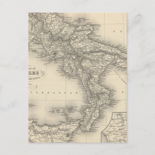 Königreich Neapel Postkarte (Vorderseite)
