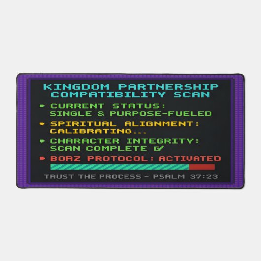 Königreich Partnership Compatibility Scan Desk Mat Schreibtischunterlage (Vorderseite)
