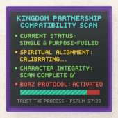 Königreich Partnership Compatibility Scan Unterset Glasuntersetzer (Vorderseite)