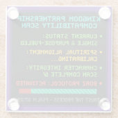 Königreich Partnership Compatibility Scan Unterset Glasuntersetzer (Rückseite)