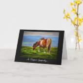 Königreich Pony - In Beileid Karte (Gelbe Blume)