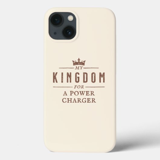 Königreich Power Charger Funny Zitat Case-Mate iPhone Hülle (Rückseite)