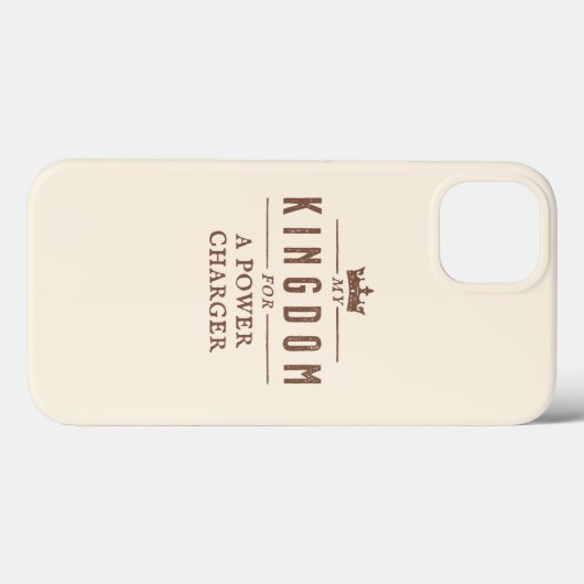 Königreich Power Charger Funny Zitat Case-Mate iPhone Hülle (Rückseite (Horizontal))