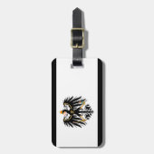 Königreich Preussen Nationalfahne Gepäckanhänger (Vorderseite vertikal)