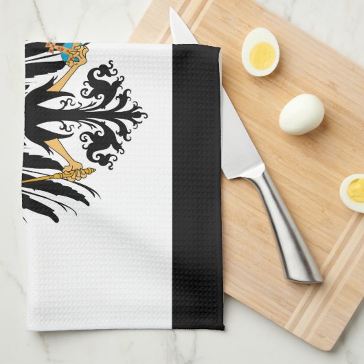 Königreich Preussen Nationalfahne Handtuch (Viertel Falte)