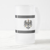 Königreich Preussen Nationalfahne Mattglas Bierglas (VorderseiteRechts)