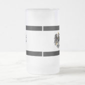 Königreich Preussen Nationalfahne Mattglas Bierglas (Mittel)