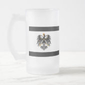 Königreich Preussen Nationalfahne Mattglas Bierglas (Links)