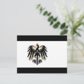 Königreich Preussen Nationalfahne Postkarte (Stehend Vorderseite)