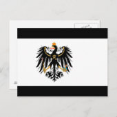 Königreich Preussen Nationalfahne Postkarte (Vorne/Hinten)