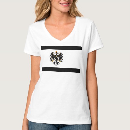 Königreich Preussen Nationalfahne T-Shirt (Vorderseite)