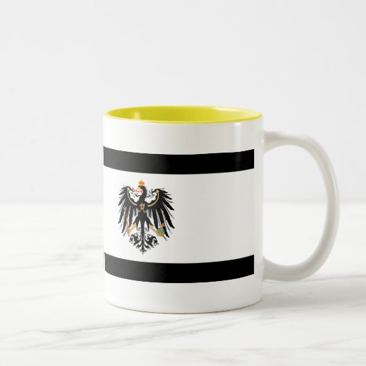 Königreich Preussen Nationalfahne Zweifarbige Tasse (Rechts)