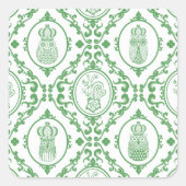 Königreich Quadratischer Aufkleber (Vorderseite)