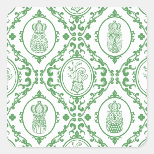 Königreich Quadratischer Aufkleber (Vorderseite)