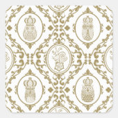 Königreich Quadratischer Aufkleber (Vorderseite)