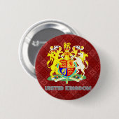 Königreich-Qualitäts-Wappen Button (Vorne & Hinten)