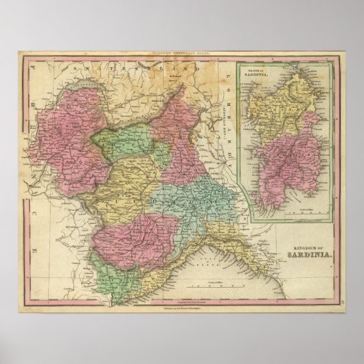 Königreich Sardinien Poster (Vorne)