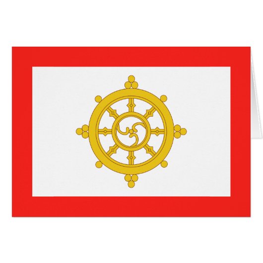 Königreich Sikkim-Flagge (Vorderseite (Horizontal))