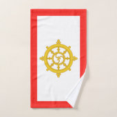 Königreich Sikkim-Flagge Badhandtuch Set (Handtuch)