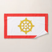 Königreich Sikkim-Flagge Badhandtuch Set (Handtuch)