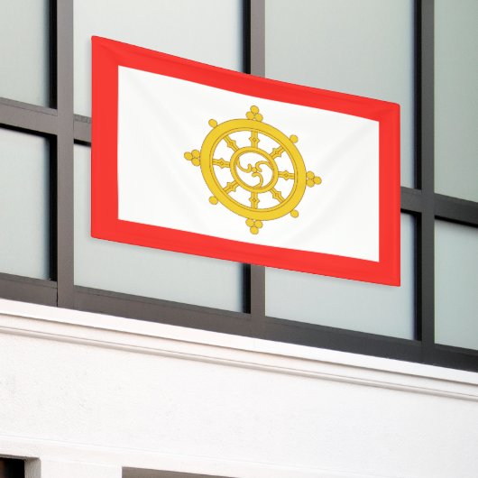 Königreich Sikkim-Flagge Banner (Äußeres Gebäude)