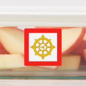 Königreich Sikkim-Flagge Etiketten (Befestigt)