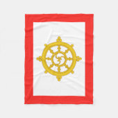 Königreich Sikkim-Flagge Fleecedecke (Vorderseite)