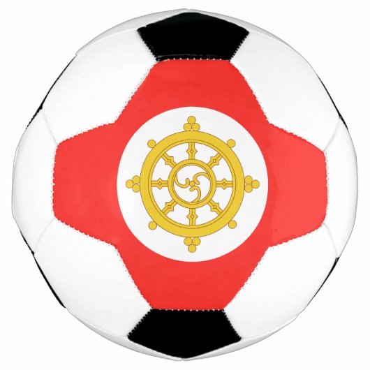 Königreich Sikkim-Flagge Fußball (Vorderseite)