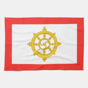 Königreich Sikkim-Flagge Geschirrtuch