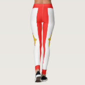 Königreich Sikkim-Flagge Leggings (Rückseite)