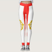 Königreich Sikkim-Flagge Leggings (Vorderseite)