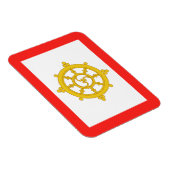Königreich Sikkim-Flagge Magnet (Rechte Seite)