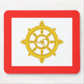 Königreich Sikkim-Flagge Mousepad (Vorne)