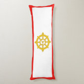 Königreich Sikkim-Flagge Seitenschläferkissen (Rückseite (Vertikal))