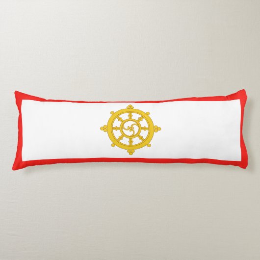 Königreich Sikkim-Flagge Seitenschläferkissen (Vorderseite)