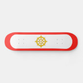 Königreich Sikkim-Flagge Skateboard (Horizontal)