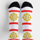 Königreich Sikkim-Flagge Socken (Oben)