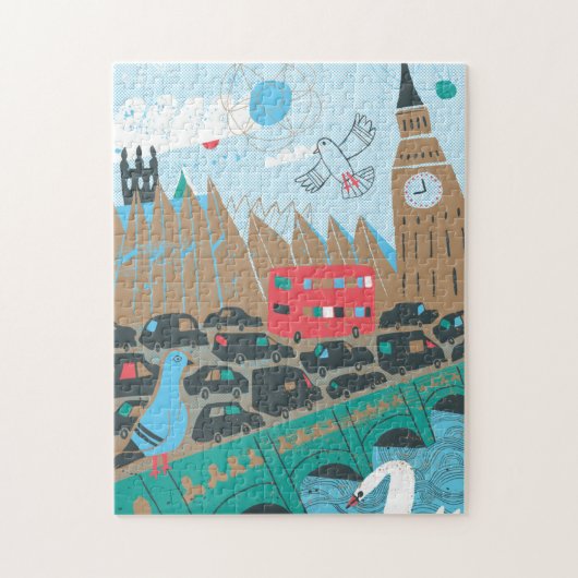 Königreich-Stadt-Szene Puzzle (Vertikal)