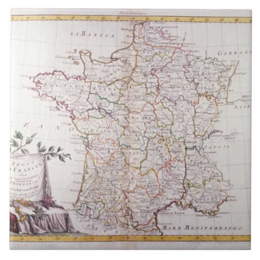 Königreich von Frankreich Fliese (Vorderseite)
