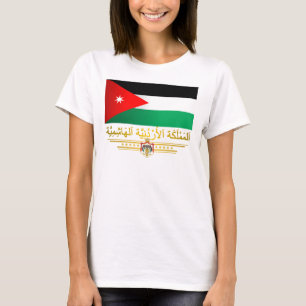 Königreich von Jordanien-Flagge (arabisch) T-Shirt