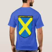 Königreich von Mercia Wappen Shirt (Rückseite)