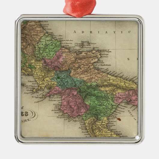 Königreich von Neapel oder von zwei Sicilies 2 Silbernes Ornament (Vorne)