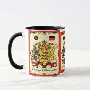 Königreich Württemberg ~ Vintage Wappen Tasse